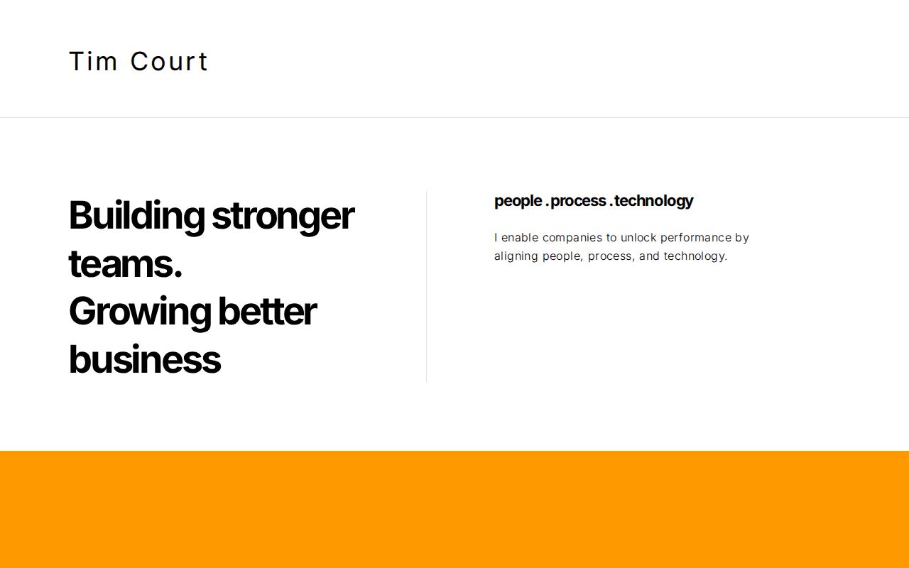 Tim Court | people.process.technology